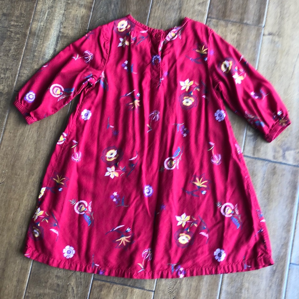 Old Navy Girl’s Red Floral Dress, 4T - Picture 2 of 5